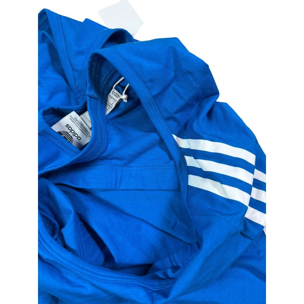 Adidas Originals 3-Stripe Tank Bodysuit NWT Womens Size Large Blue Bluebird - Picture 7 of 8